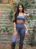 Sarvangasana Seamless Bra - Dark Grey