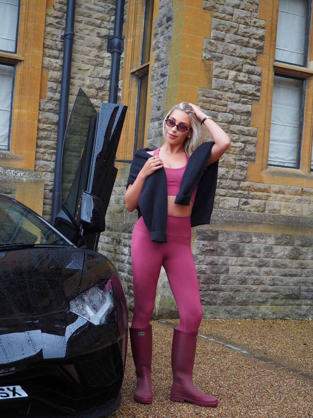 Sarvangasana Seamless Leggings - Pink