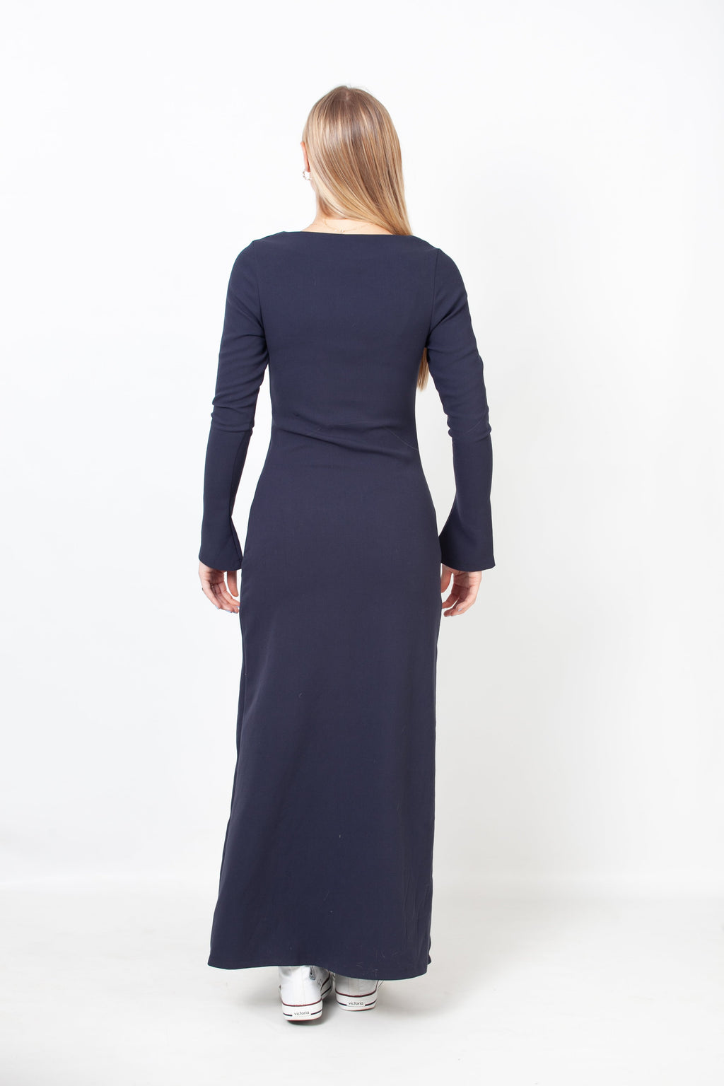 Vestido Maxi del ajuste Slim - Navy