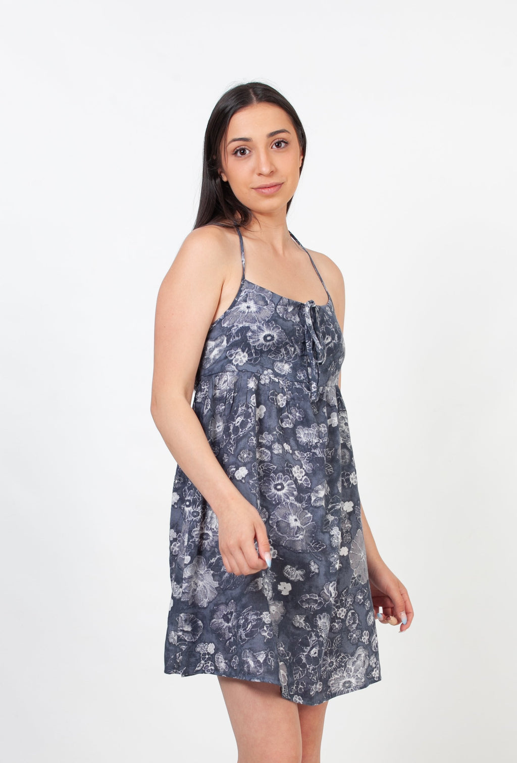 Loose mini dress - Aegean Blue