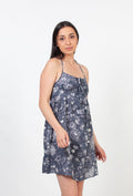 Loose mini dress - Aegean Blue