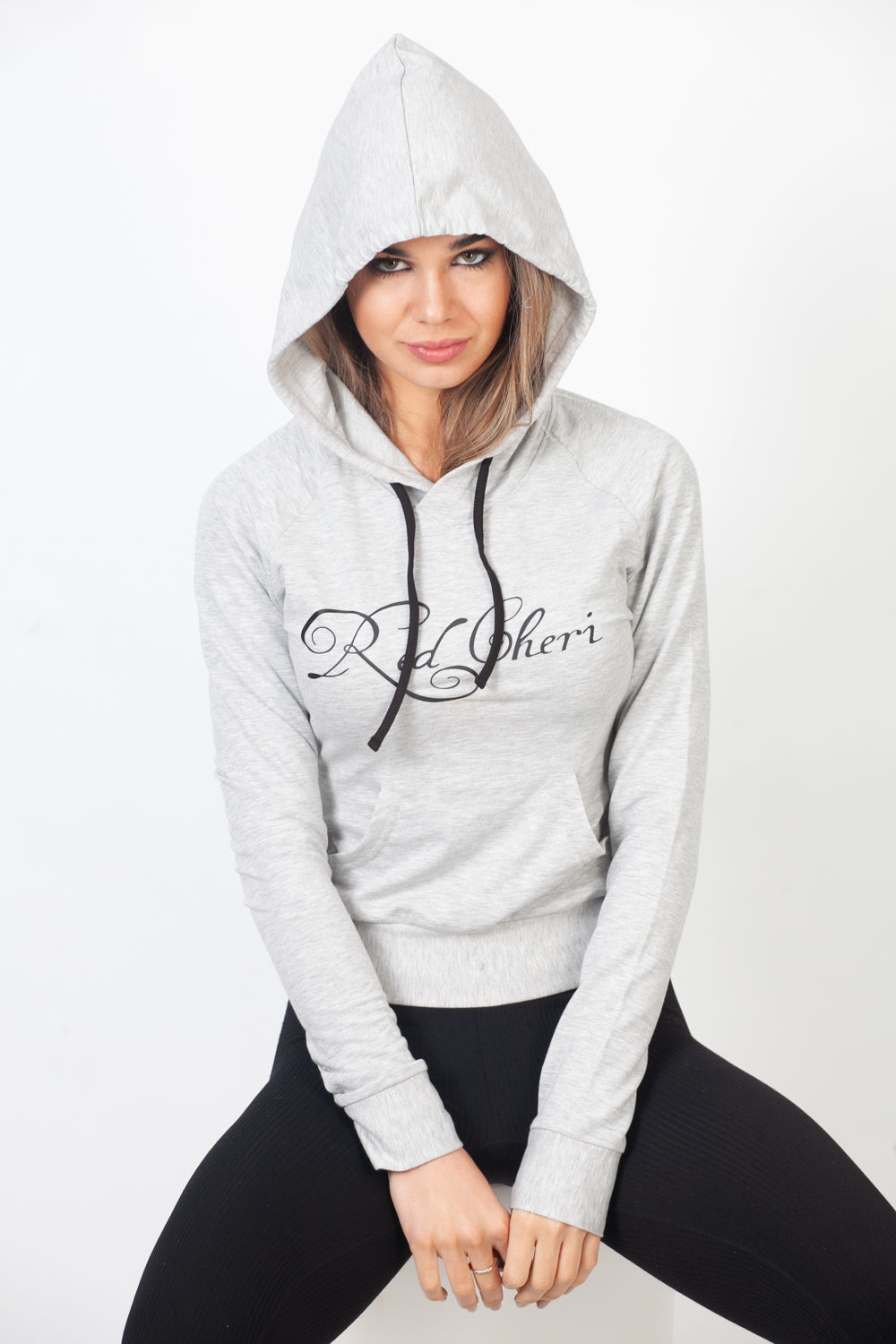 Red Cheri Sudaderas con capucha para el día a día Gris claro