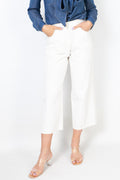 straight-leg medium wash jeans