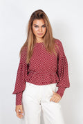 Blusa Corta Campesina-Roja
