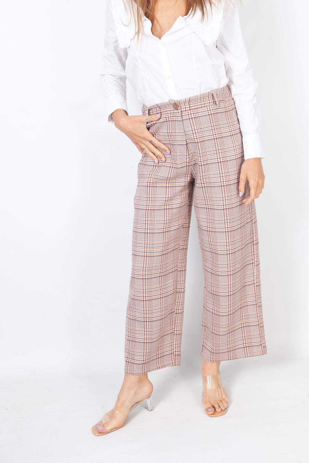 Pantalon clasico de cuadros