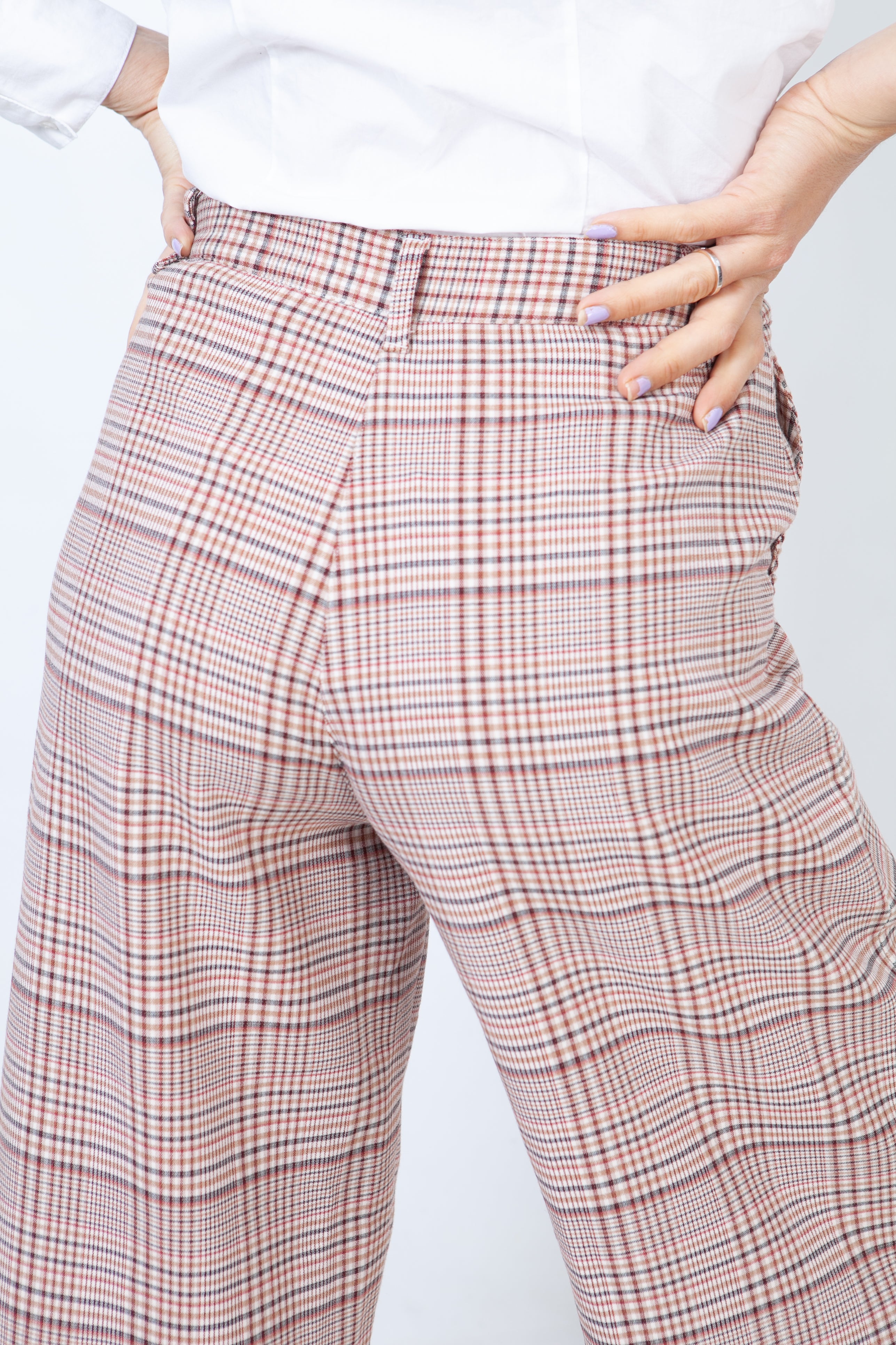 Pantalon clasico de cuadros