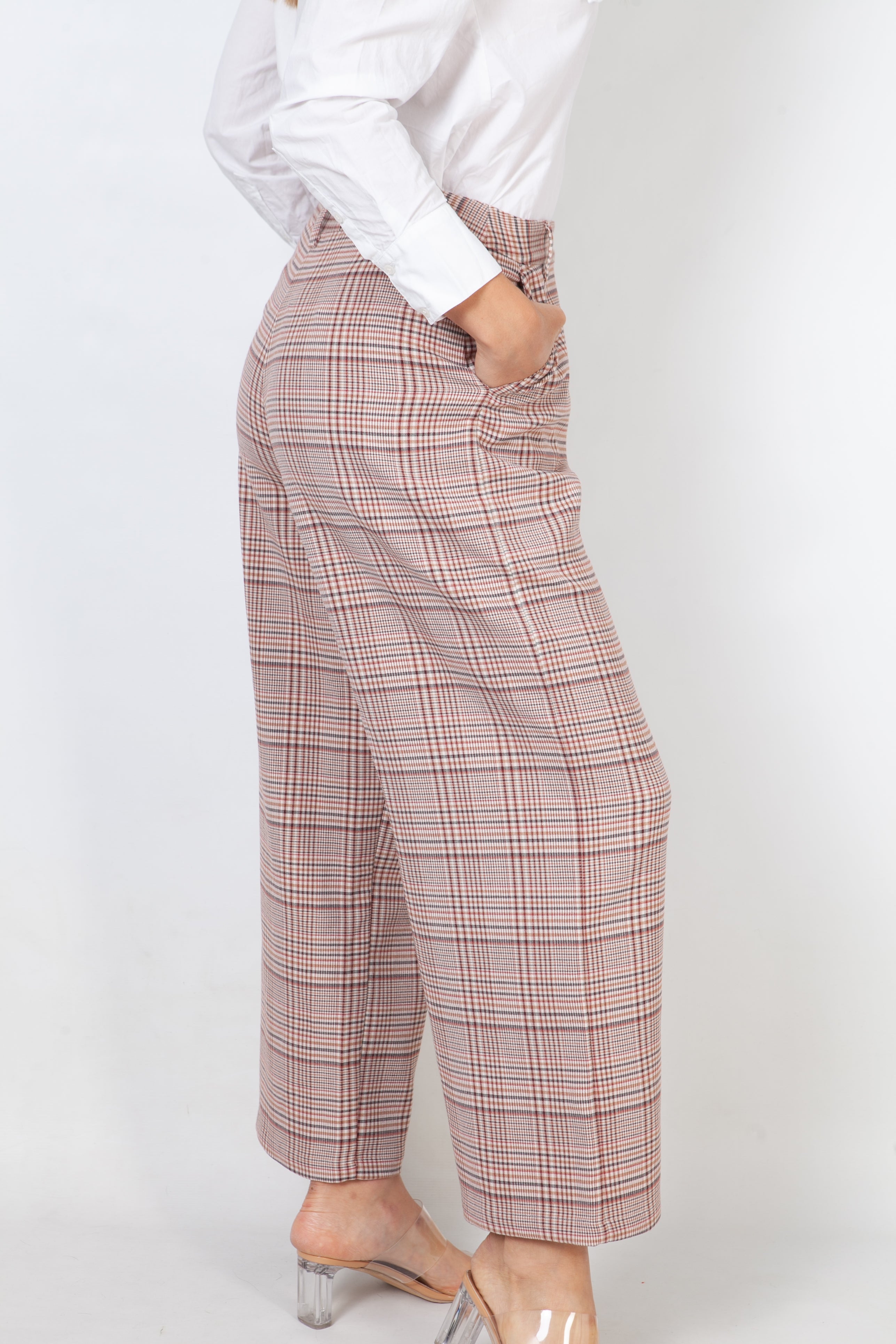 Pantalon clasico de cuadros