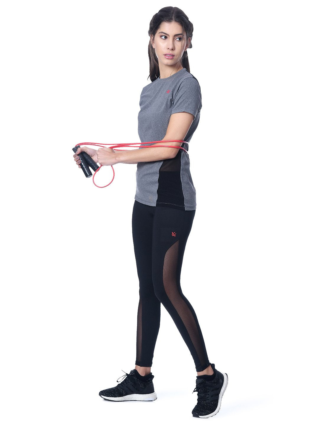 Camiseta manga corta Getfit Gris Negro