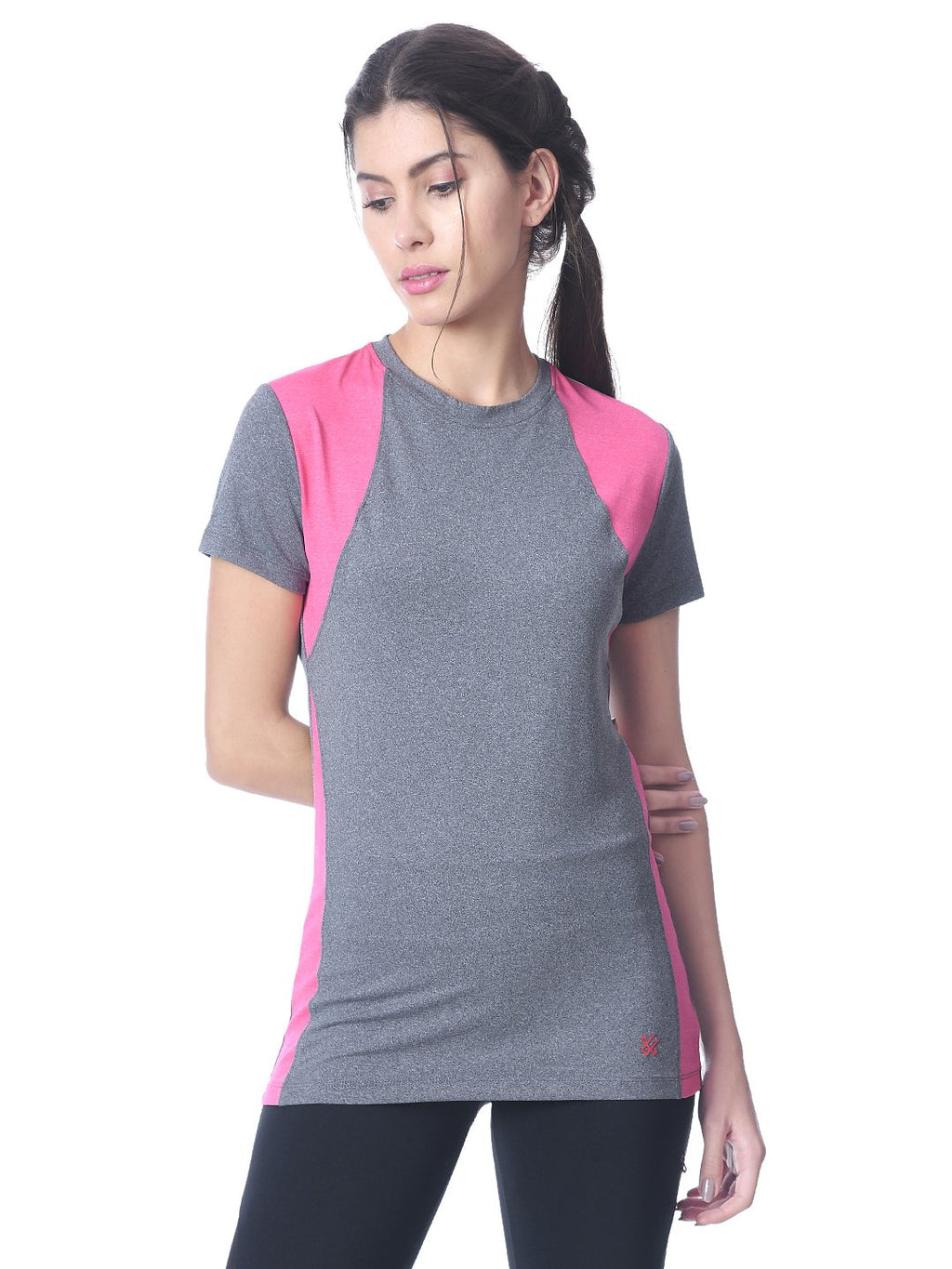 Camiseta Satvik Rosa Gris