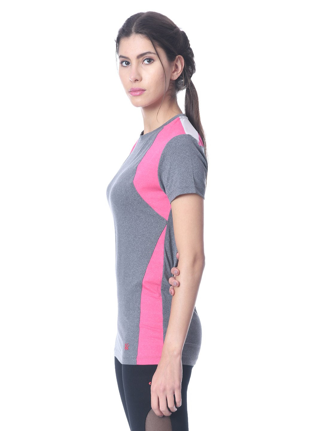 Camiseta Satvik Rosa Gris