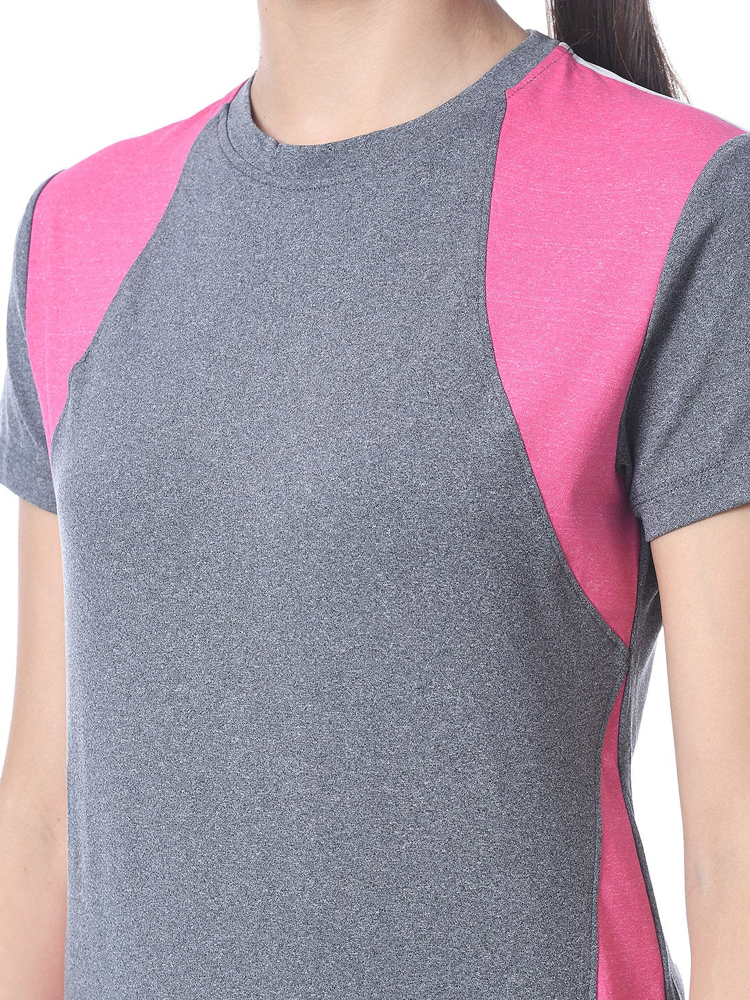 Camiseta Satvik Rosa Gris