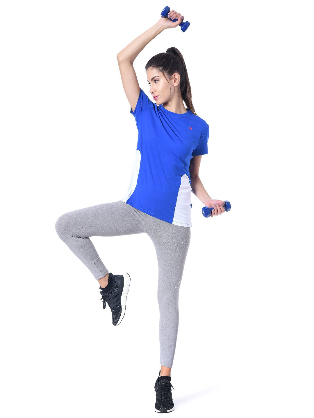 Camiseta manga corta Getfit Azul Blanco