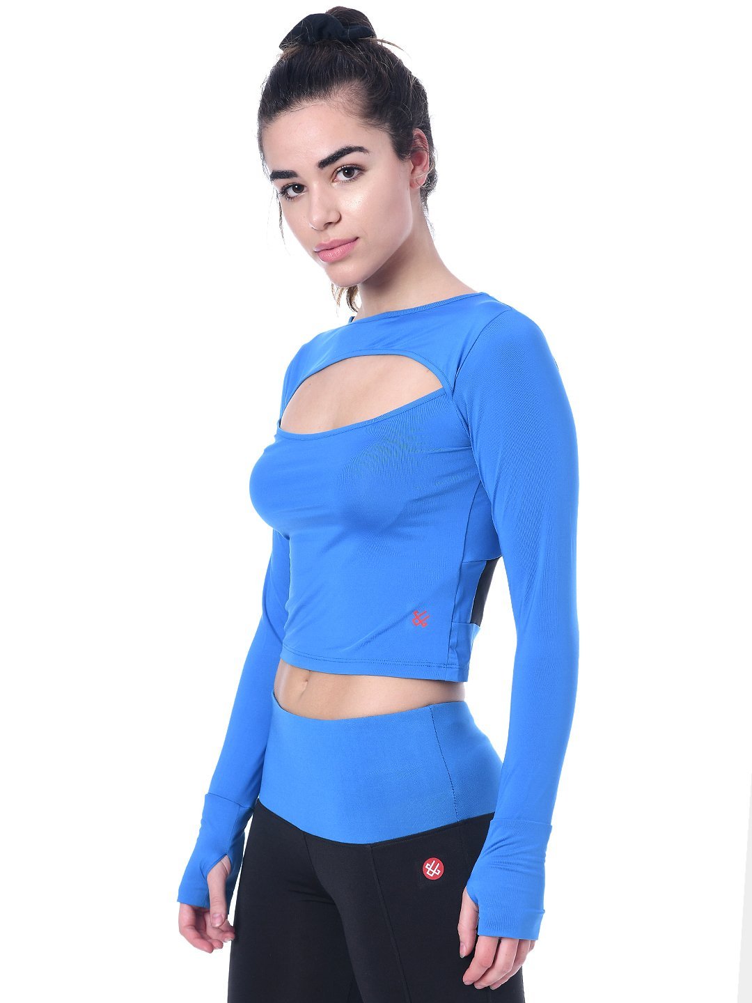 Pavitra - Camiseta de manga larga, azul