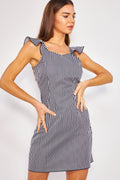 Vestido ajustado - Blanco y negro
