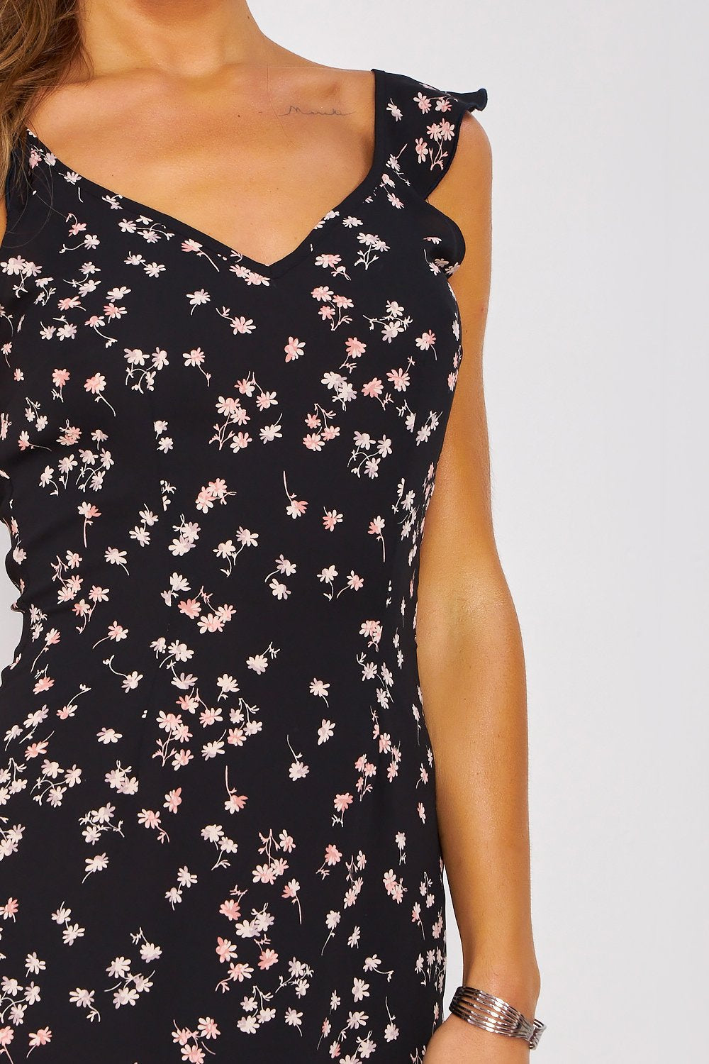 Vestido ajustado al cuerpo - Negro
