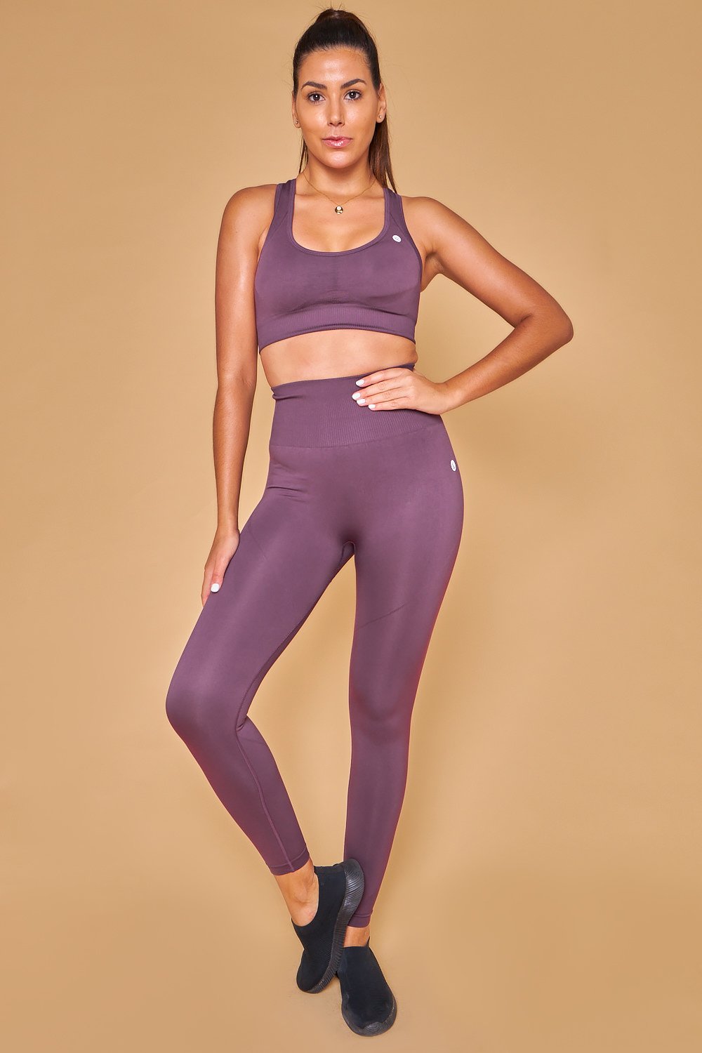 Sarvangasana Seamless Leggings - Purple