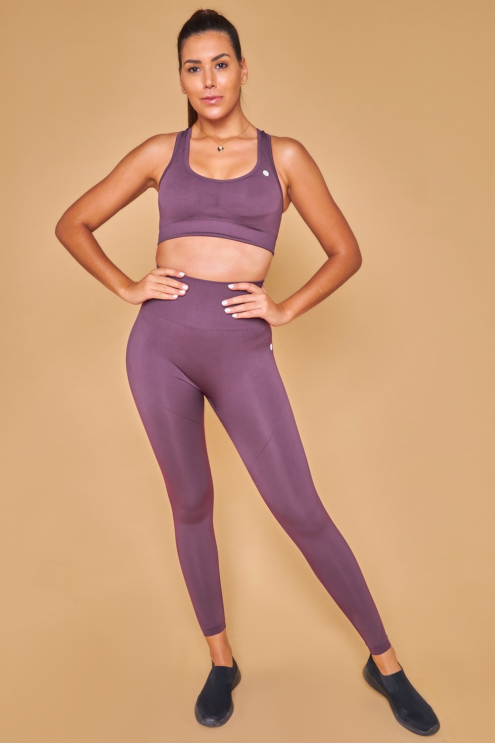 Sarvangasana Seamless Bra - Purple