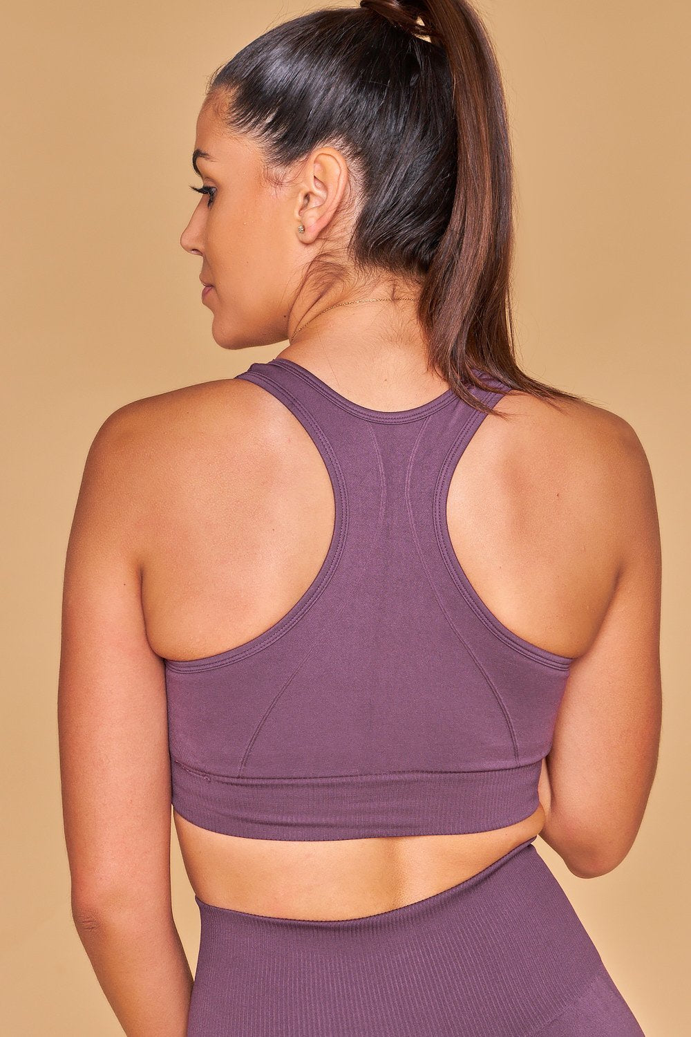 Sarvangasana Seamless Bra - Purple