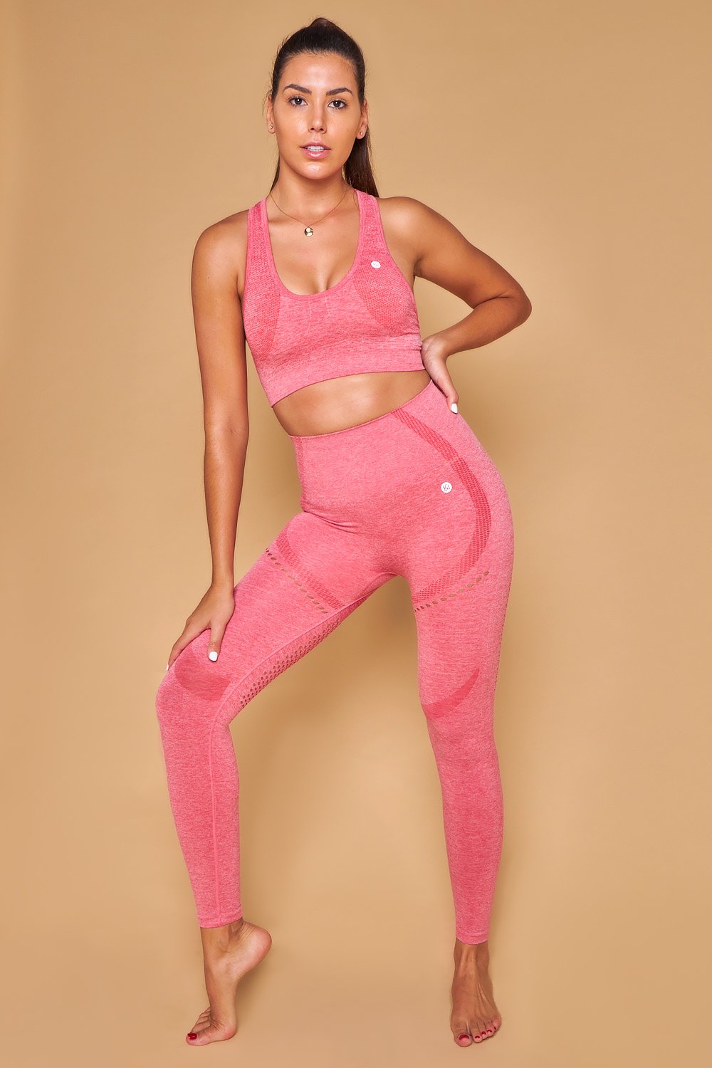 Halasana Seamless Leggings - Pink