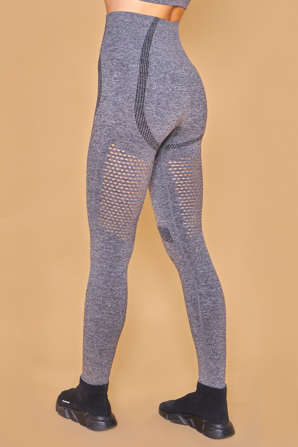 Halasana Seamless Leggings - Dark Grey