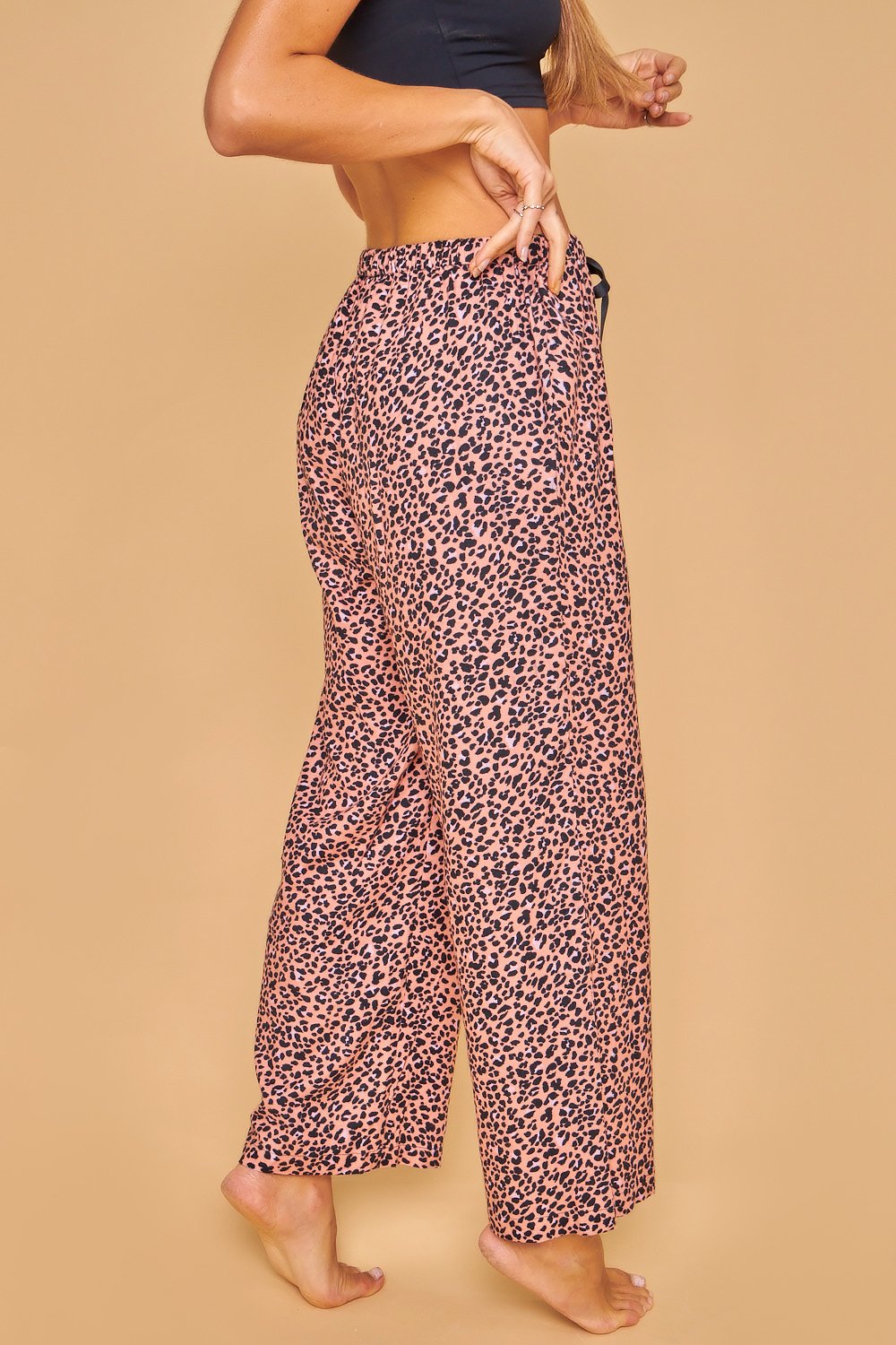 Pantalones estampados anchos - Multicolor