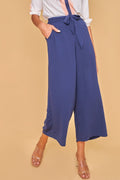 Pantalones anchos azul marino