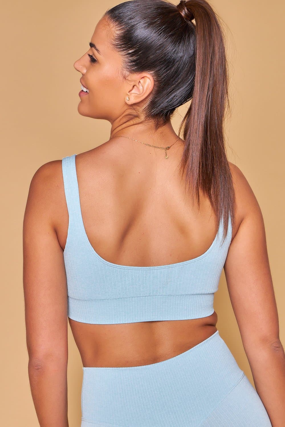 Ahan Seamless Bra - Aqua