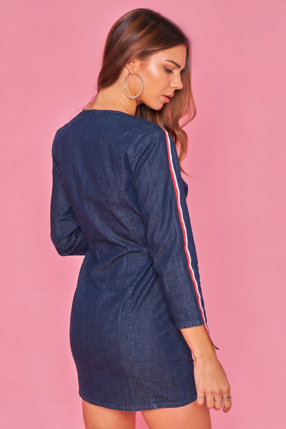 Vestido vaquero con cremallera - Azul vaquero