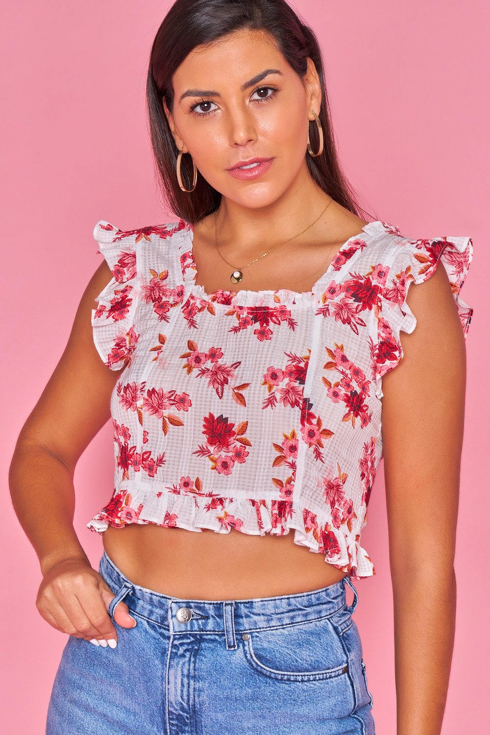 Smocking Top - Blanco
