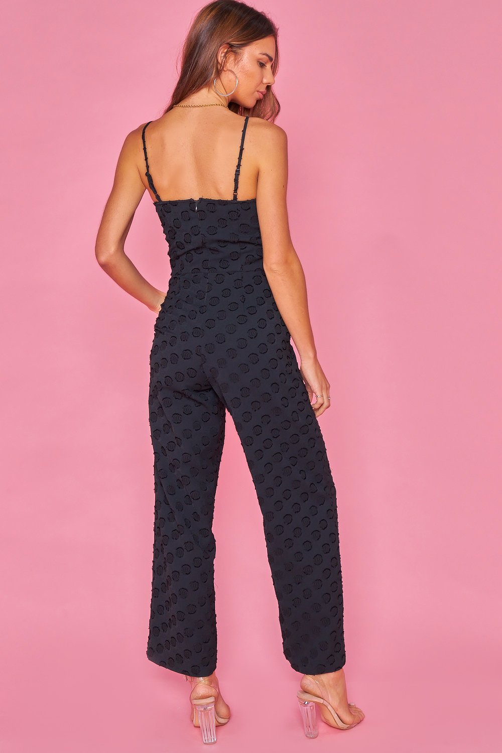 Mono Ajustado Estilo Camisola-Negro