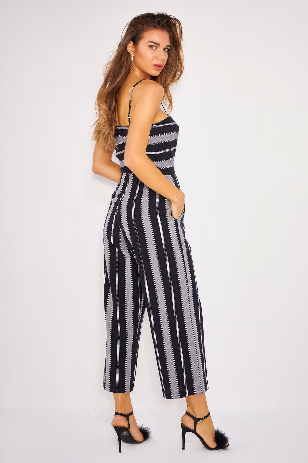 Mono doble raya, negro