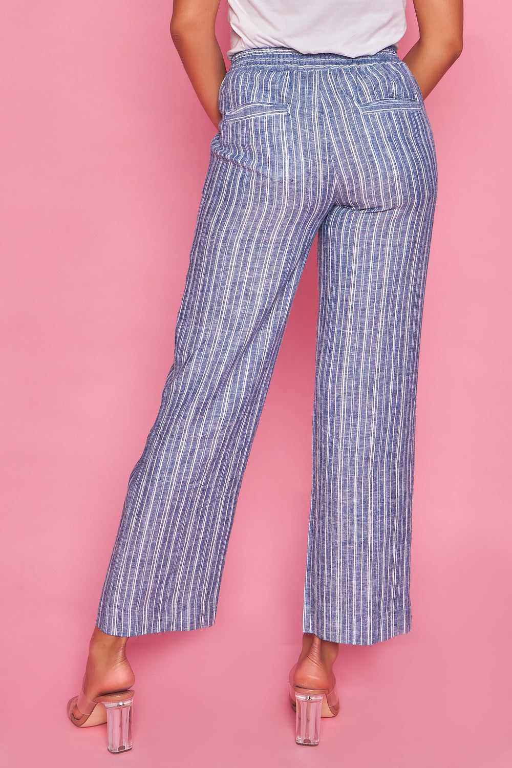 Jayden Pants - Blue & White
