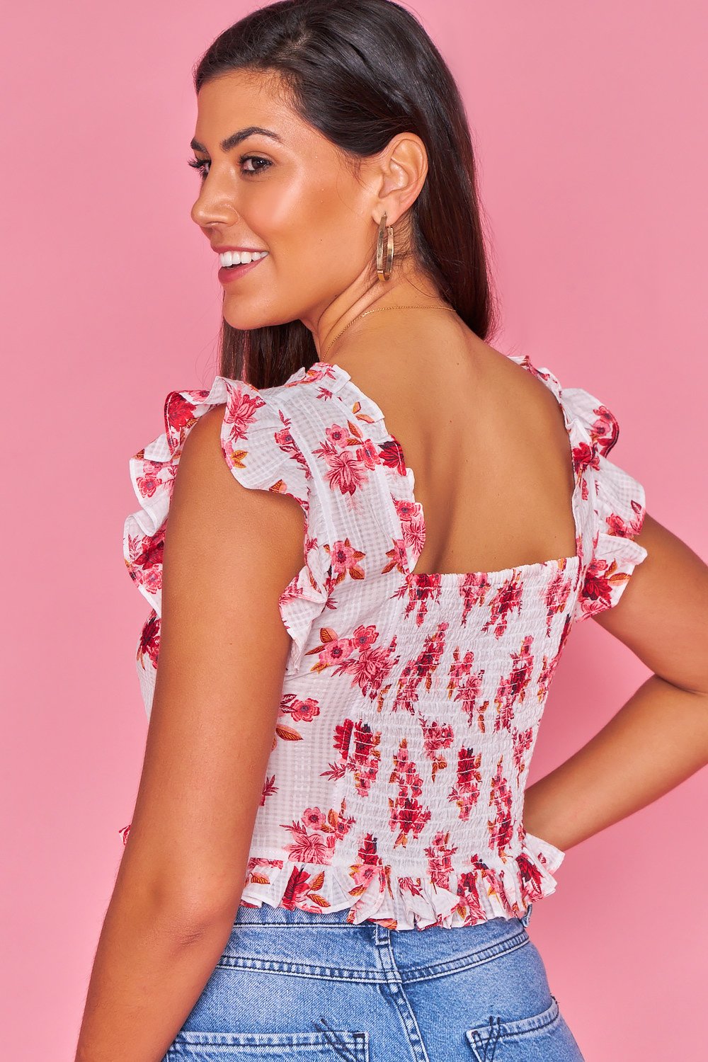 Smocking Top - Blanco