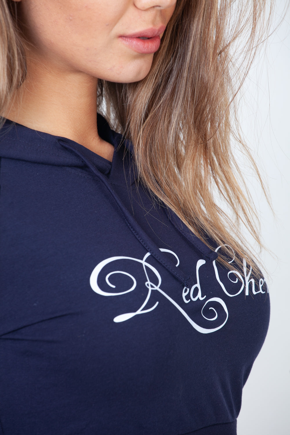Red Cheri Comforting Sudaderas con capucha Azul Marino