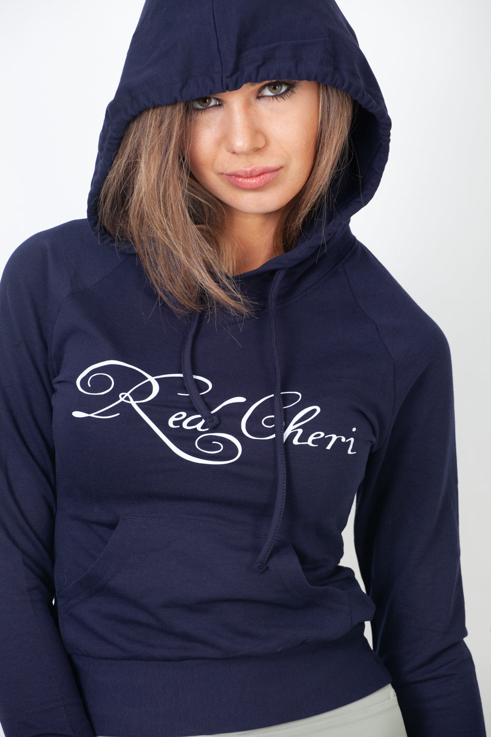 Red Cheri Sudaderas con capucha diarias Azul Marino