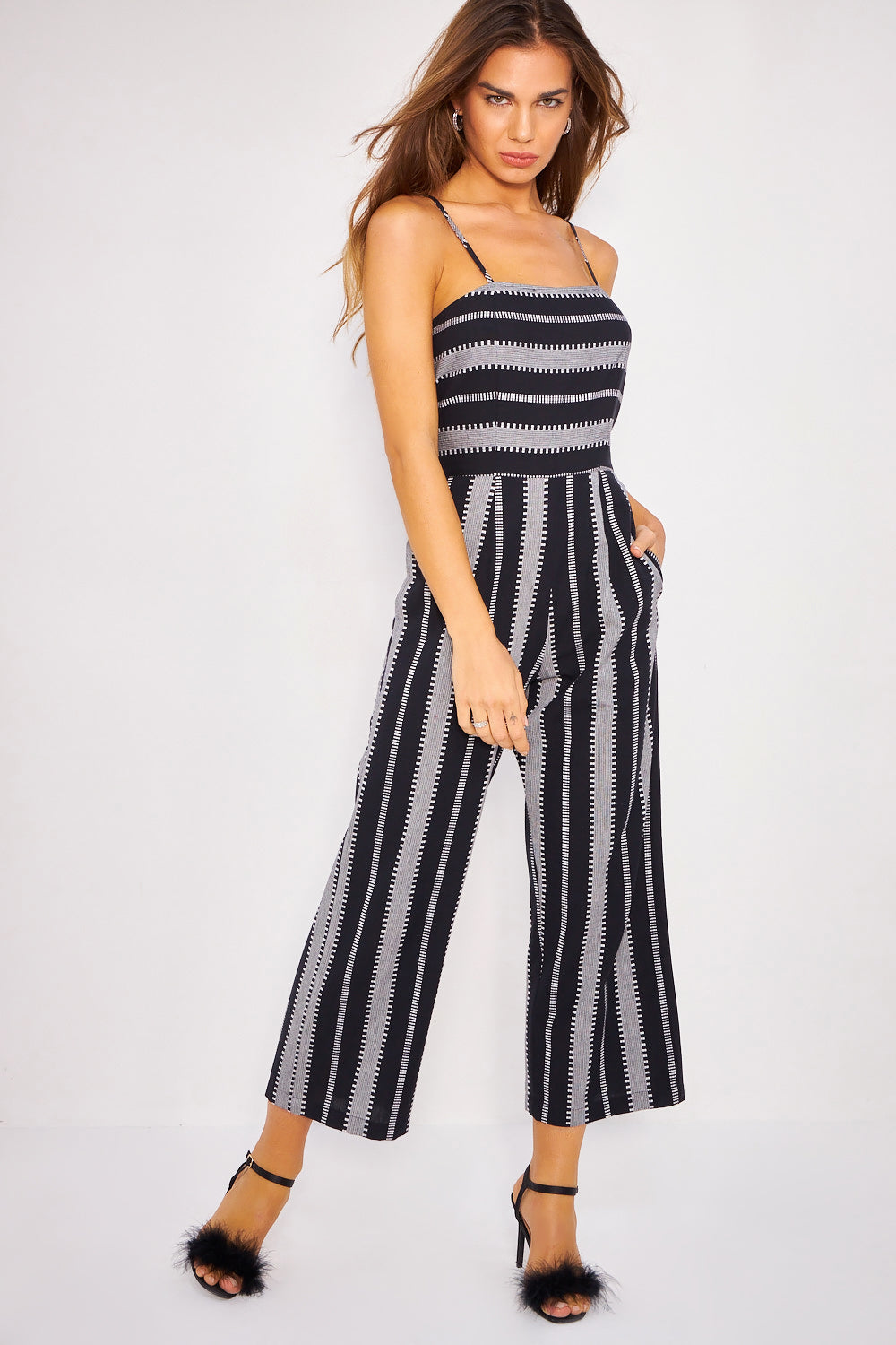 Mono doble raya, negro