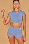 Malasana Top & Shorts Azul