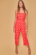 Mono coral con estampado