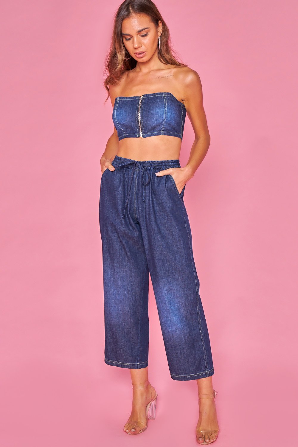 Pantalon Vaquero Loose Fit-Azul
