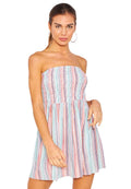 Vestido acampanado - multicolor