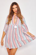 Mini vestido de juego - multicolor