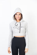 Red Cheri Cozy Light Grey Hoodies