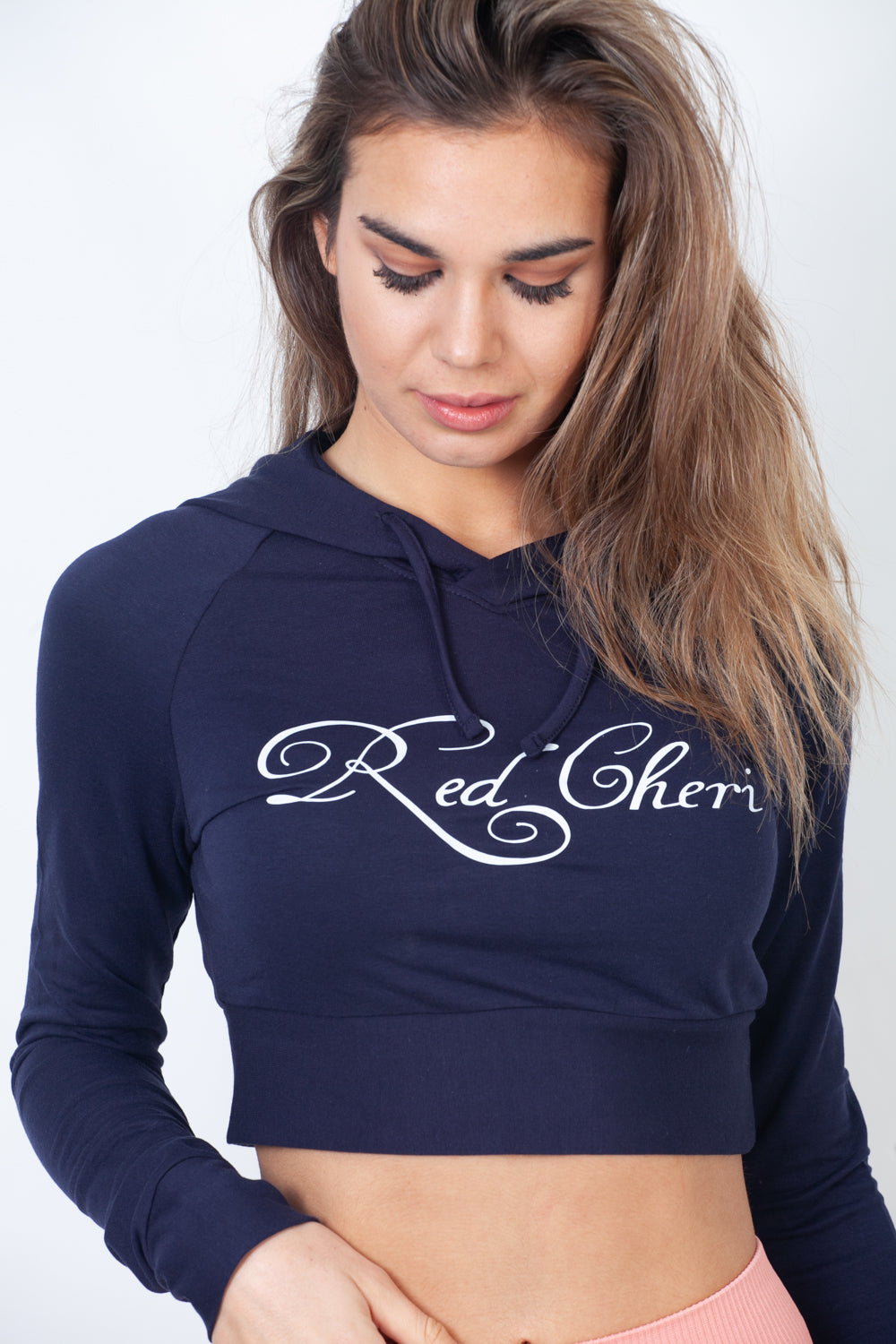 Red Cheri Comforting Sudaderas con capucha Azul Marino