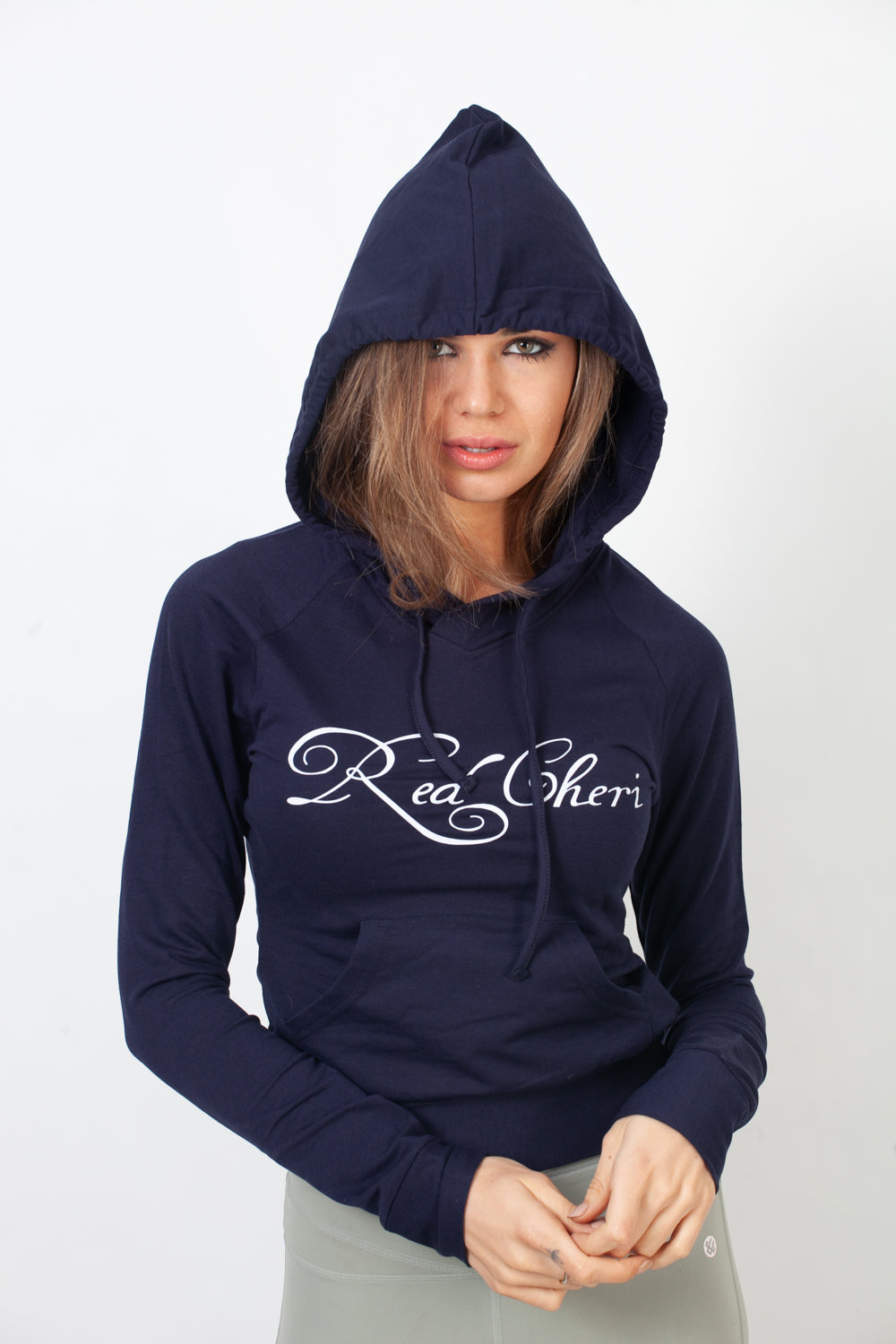 Red Cheri Sudaderas con capucha diarias Azul Marino