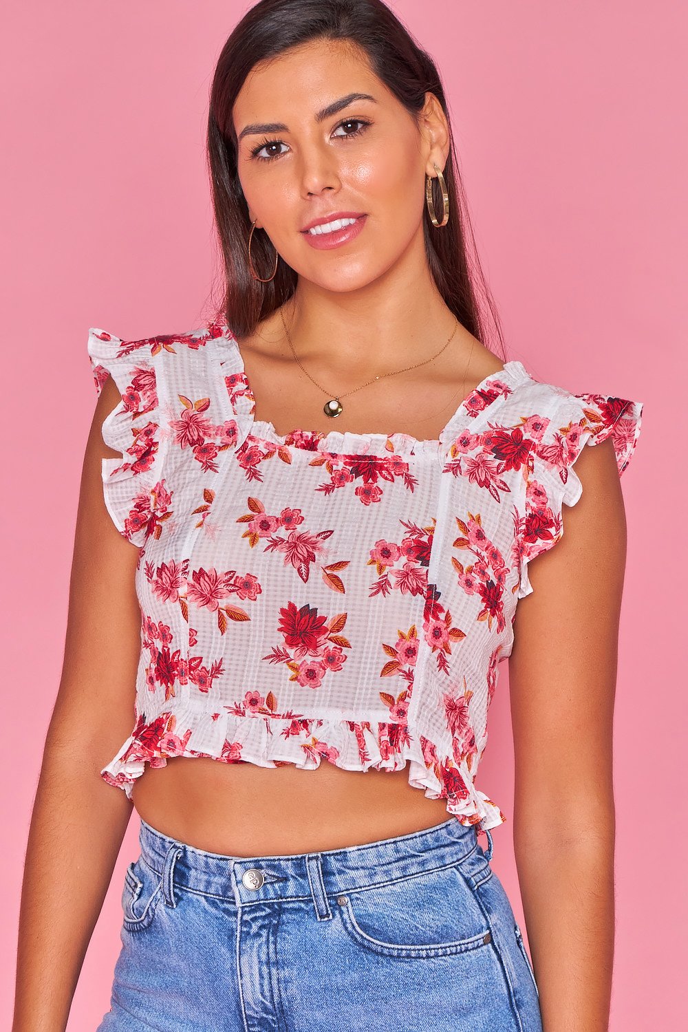 Smocking Top - Blanco
