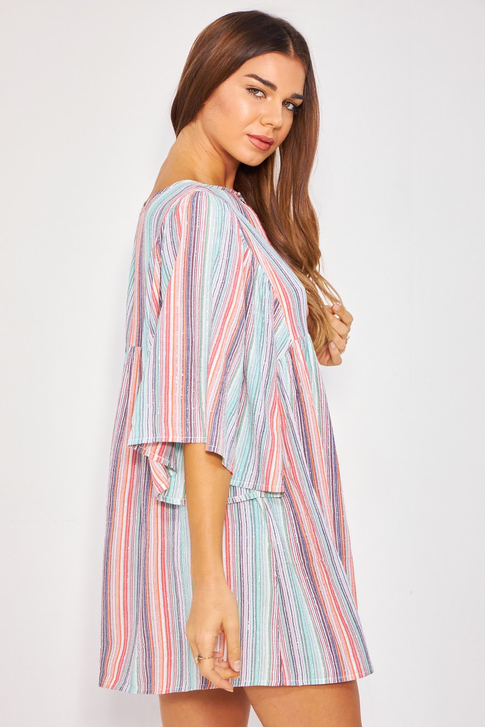 Mini vestido de juego - multicolor