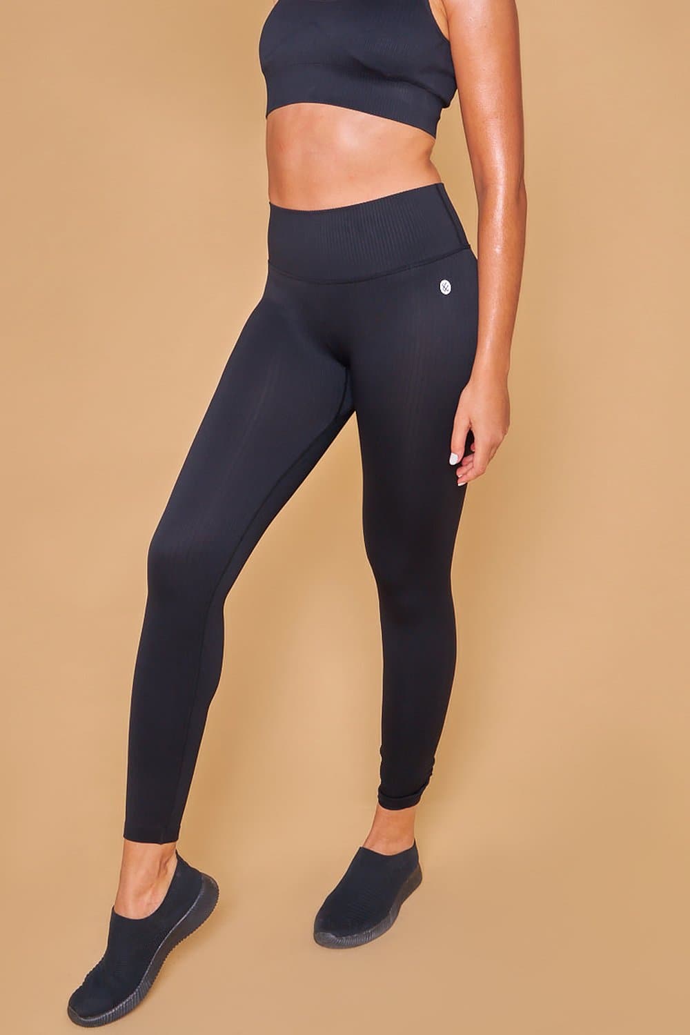 Ahan Seamless Leggings - Black
