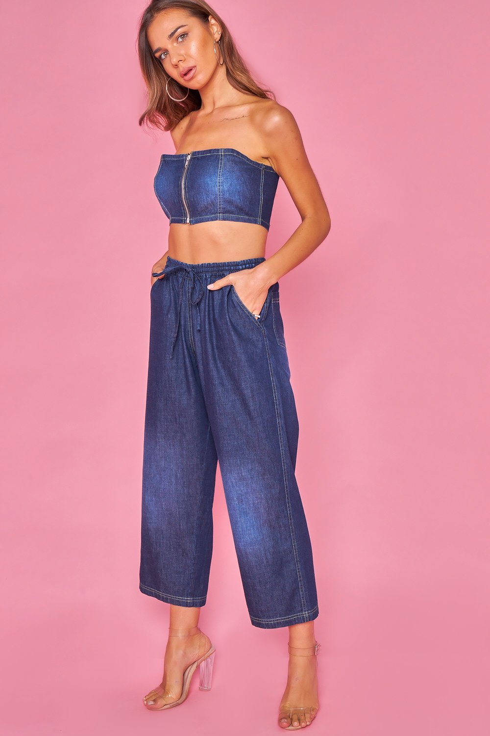 Pantalon Vaquero Loose Fit-Azul